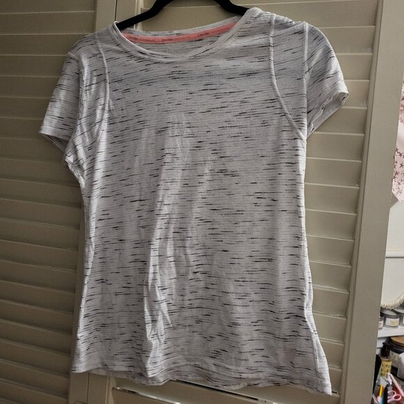 Women's Calvin Klein White and Grey Performance Tee Small - Picture 1 of 3
